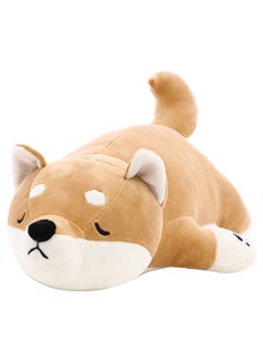 Buy Large Shiba Inu Dog Plush Pillow Beige/Yellow 64centimeter in Saudi Arabia