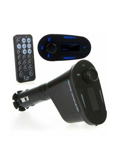 اشتري USB Wireless FM Transmitter Modulator With Remote Black في الامارات