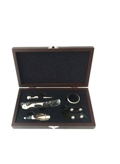 Buy 5-Piece Bottle Opener Set Silver/Black in UAE