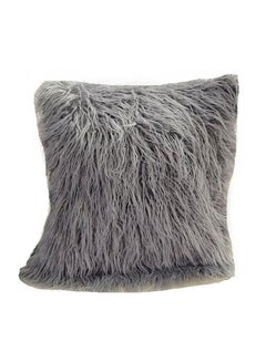 اشتري Decorative Fur Pillow بوليستر رمادي 45x45 سنتيمتر في الامارات