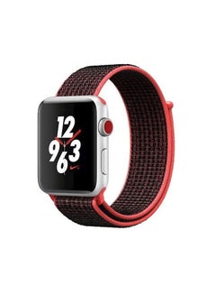Buy Nylon Replacement Band For Apple Watch 42mm Pink/Black in Egypt