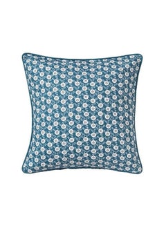 Buy Decorative Cushion Cover Blue/White/Grey 50x50cm in UAE