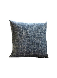 Buy Solid Patterned Decorative Cushion Dark Blue 45x45cm in UAE