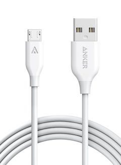 Buy PowerLine+ Data Sync Micro USB Charging Cable White in UAE