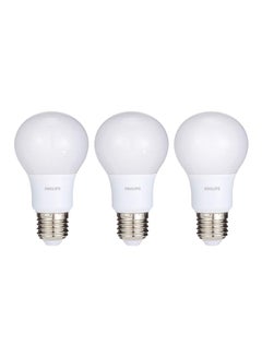 Buy 3-Piece LED Bulb White/Blue/Clear in UAE