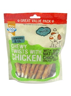 Buy Chewy Twists WIth Chicken Dog Treat Brown 320grams in UAE