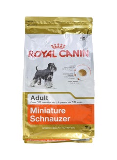 Buy Breed Health Nutrition Miniature Schnauzer Brown 3kg in UAE