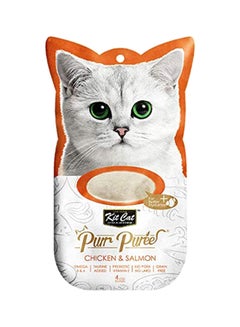 Buy Purr Puree Cat Treats - Chicken And Salmon in UAE