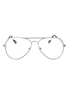 Buy Oversized Aviator Clear Lens Eye Glass in Saudi Arabia