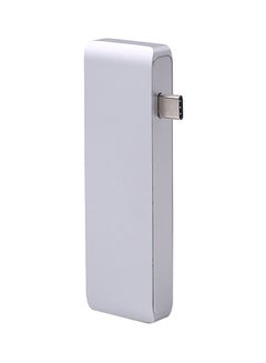 اشتري 5-In-1 USB-C To Type C Card Reader Hub Silver في مصر
