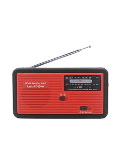 اشتري راديو رقمي يعمل على موجتي FM/AM V580 أسود/أحمر في الامارات