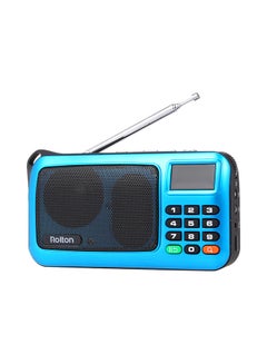 اشتري جهاز راديو رقمي محمول مزود بمنفذ USB V476 أزرق في السعودية