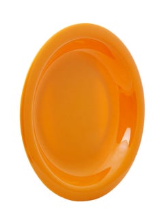 Buy Attractive Solid Round Plate Orange in UAE