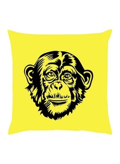 Buy Animal Printed Cushion polyester Yellow/Black 40x40cm in UAE