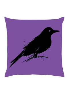 اشتري Bird Printed Cushion بوليستر Purple/Black 40x40 سنتيمتر في الامارات