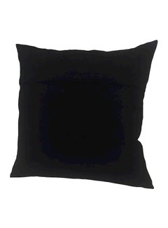 Buy 2-Piece Printed Cushion polyester Black/Purple 40x40cm in UAE