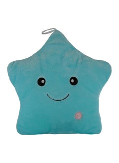 Buy Star LED Cushion Cotton Blue 37x32x10cm in UAE