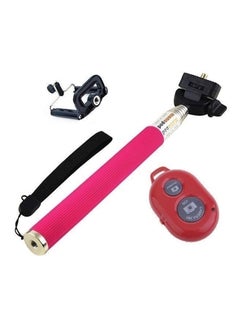 Buy Wireless Remote Retractable Selfie Monopod For HTC And iPhone 5/6 Multicolour in UAE