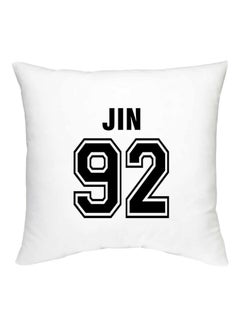 اشتري Decorative BTS Jin Printed Cushion ستان White/Black في الامارات