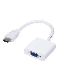 Buy HDMI To VGA Converter Adapter White in Egypt