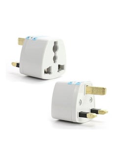 Buy Electrical Travel Wall Plug Adapter White in Saudi Arabia