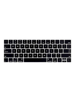 Buy Silicone Keyboard Cover Skin For Apple MacBook Pro 13/15-Inch Black in UAE