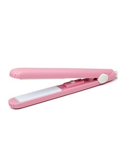 Buy Mini Hair Straightener Pink/White in UAE