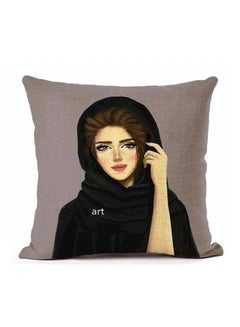 اشتري غطاء وسادة مطبوع مختلطة رمادي/أسود 45x45 سنتيمتر في الامارات