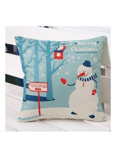 Buy Decorative Cushion Blue/White/Red 45x45cm in UAE