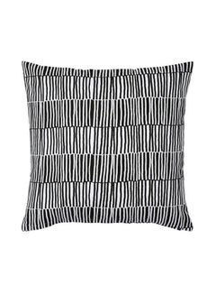 Buy Printed Cushion Cover Cotton Black/White 50x50centimeter in UAE