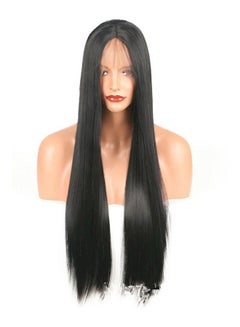 Buy Peruvian Straight Hair Wig Black 22inch in Saudi Arabia