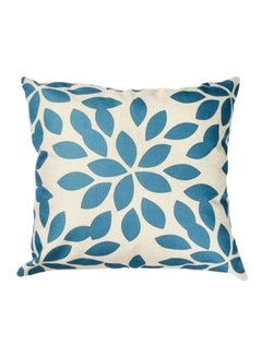 Buy Printed Decorative Cushion Cover Blue/White 45x45cm in UAE