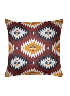 اشتري Fransine Decorative Cushion Cover بني/أبيض/أصفر 50x50 سنتيمتر في الامارات