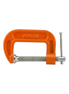 اشتري Adjustable C-Clamp Orange/Silver 2x1 بوصة في الامارات