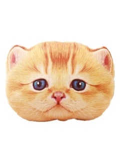 اشتري 3D Cat Shaped Plush Cushion قطن Yellow/Blue 40 سنتيمتر في الامارات