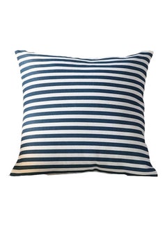 Buy Decorative Cushion Cover White/Blue 40x40cm in UAE