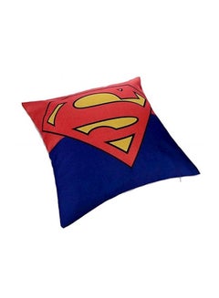 Buy Superman Design Cushion cotton Blue/Red/Yellow in UAE