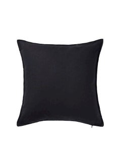 Buy Gurli Cushion Cover Cotton Black 50x50centimeter in UAE