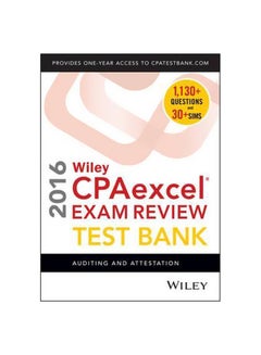 اشتري Wiley CPAexcel Exam Review 2016 Test Bank : Auditing And Attestation Paperback في مصر