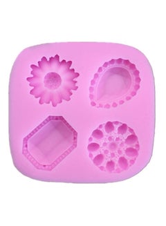 Buy Silicone Waffle Shaped Mould Pink in UAE