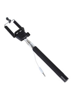 Buy Built In Wire Selfie Stick For iPhone 6 Black/Silver in Saudi Arabia