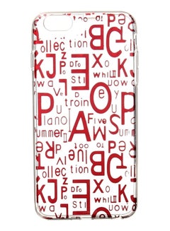 Buy Back Cover For Apple iPhone 6 Plus Clear/Red in Egypt