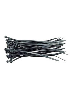 اشتري 100-Piece Cable Ties Set – 360x4.8mm أسود 360x4.8 ملليمتر في الامارات