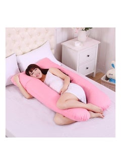 Buy Cotton Maternity Pillow Cotton Pink 120x80centimeter in Saudi Arabia