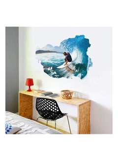 اشتري 3D Surfboard Wall Bedroom Living Room Wall Paper Multicolour في الامارات