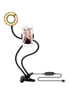 Buy 3-in-1 Selfie Ring Black in Saudi Arabia