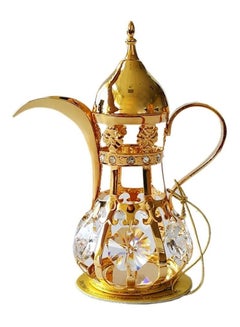 Buy Coffee Pot Showpiece  Plated (24K) Made With Spectra Crystal Gold in UAE