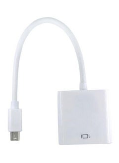 اشتري Mini DP Display Port To VGA Converter For Apple/Macbook Air Pro White في الامارات