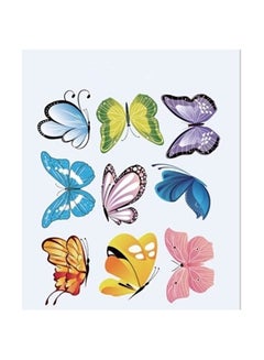 Buy Cartoon PVC Colorful Butterfly Wall Decal For Kids Room Girls Bedroom Bathroom Removable Multicolour in Saudi Arabia