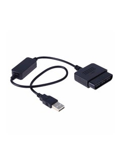 اشتري محول لذراع التحكم في أجهزة اللعب من بلايستيشن 2 إلى بلايستيشن 3، مناسب لأجهزة الحاسوب بمنفذ USB أسود في السعودية